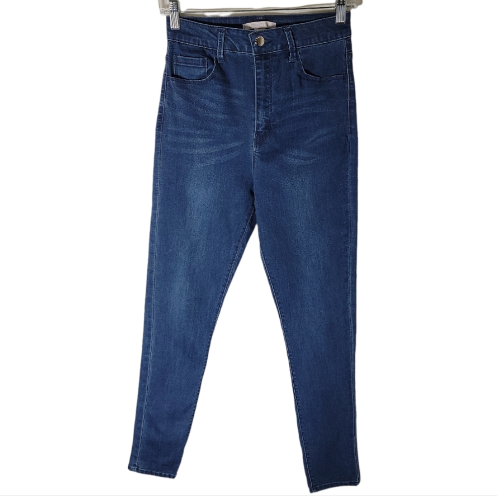 Forever 21 high waisted skinny jeans women's size 26 blue stretch denim casual